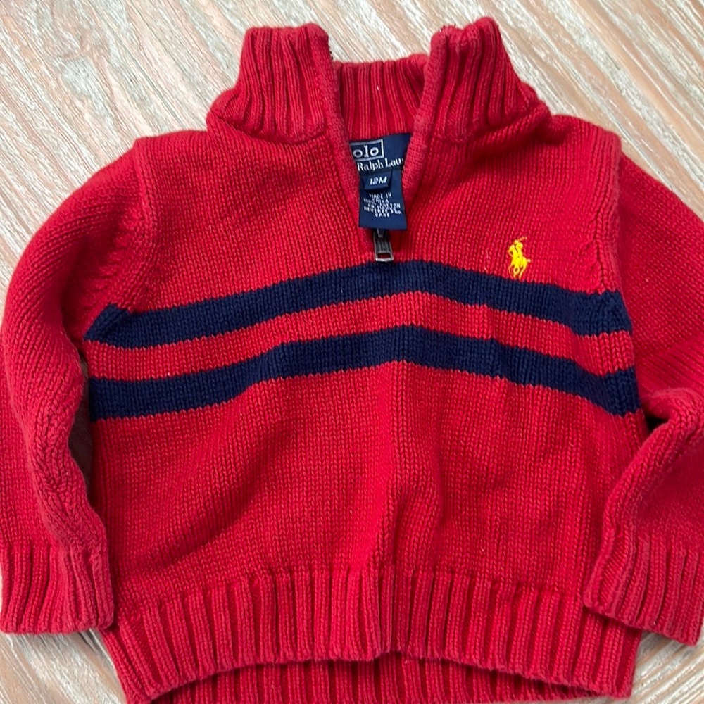 Polo - infant sweater. Size 12M